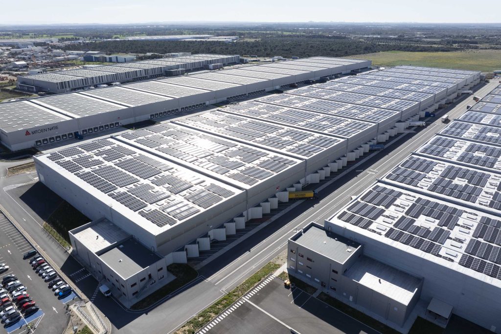 Centrale solaire en toiture groupe Katoen Natie - Urbasolar
